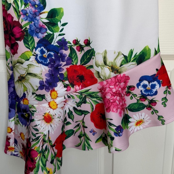 Venus Floral Print Dress with ruffled hem - Picture 6 of 6